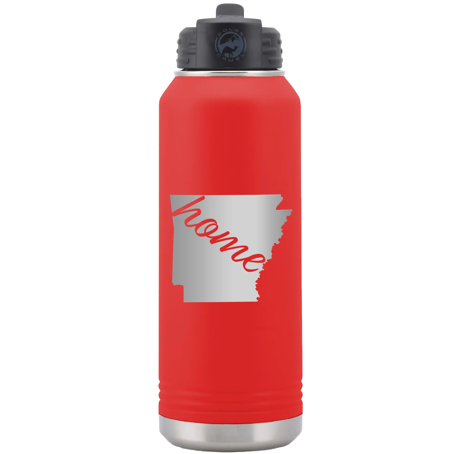 Arkansas Home 32 oz Water Bottle | Red