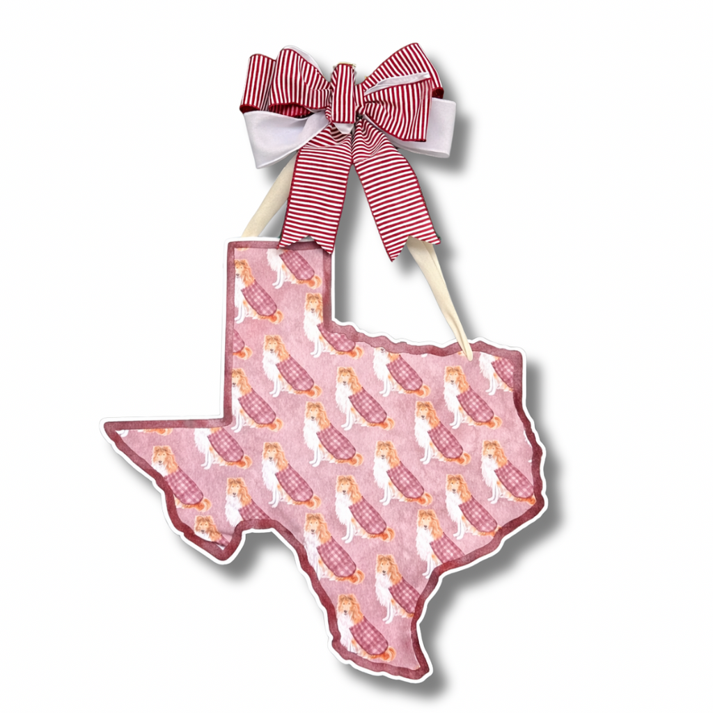 Her Majesty, Maroon Patterned Door Hanger