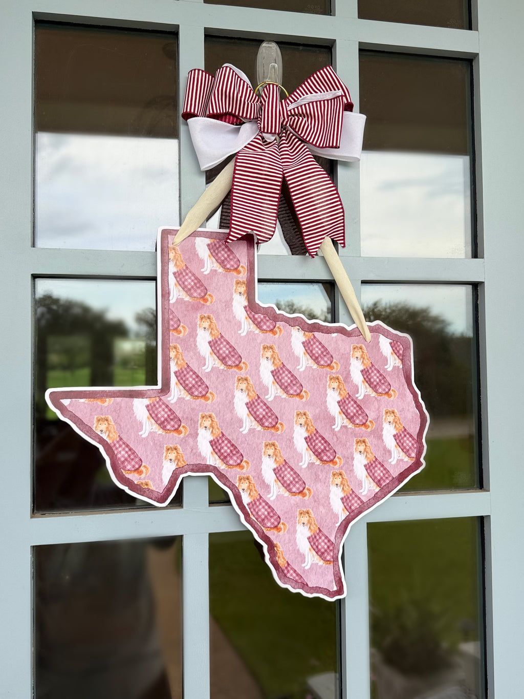 Her Majesty, Maroon Patterned Door Hanger