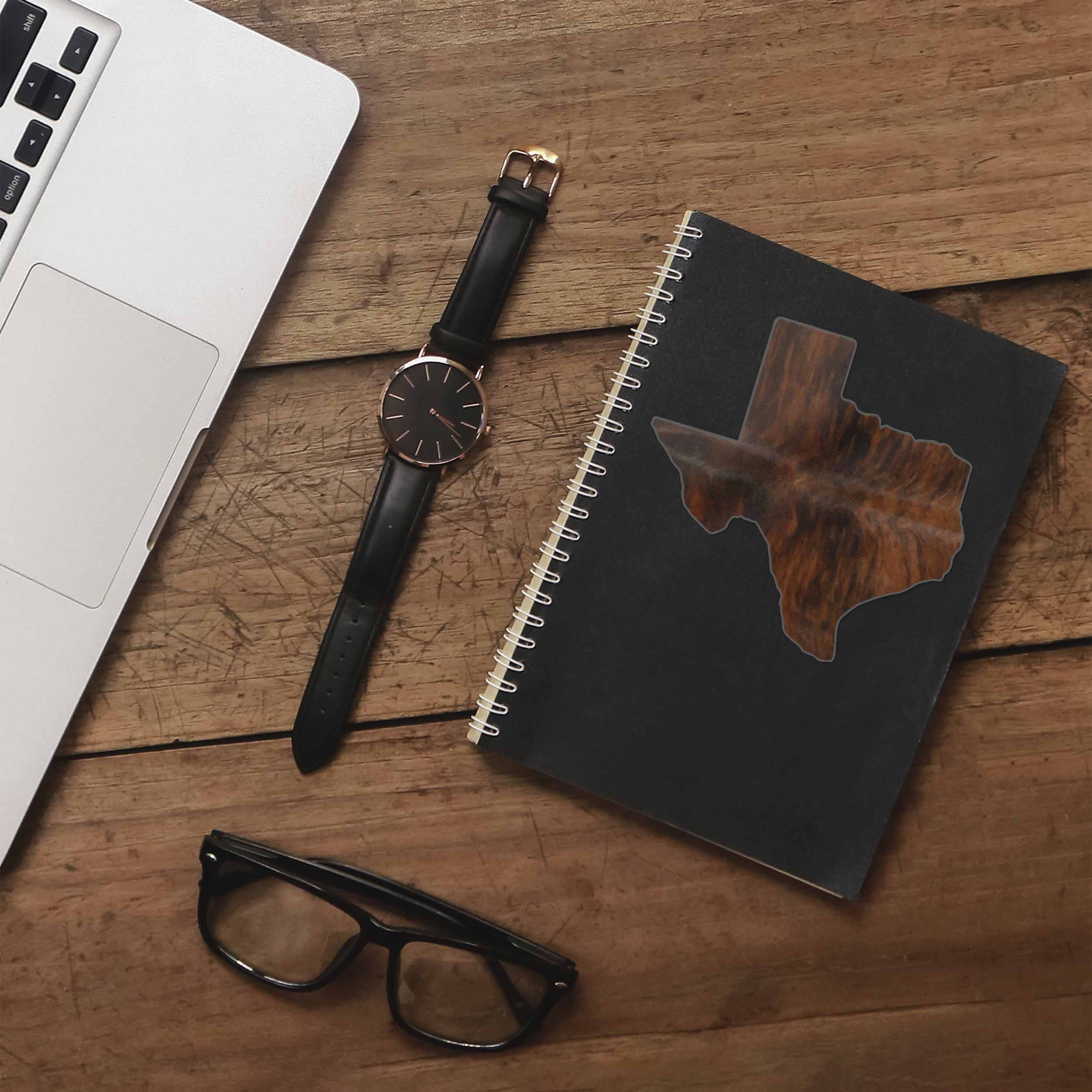 Texas Brindle Sticker - Cute TX Cowhide Decal