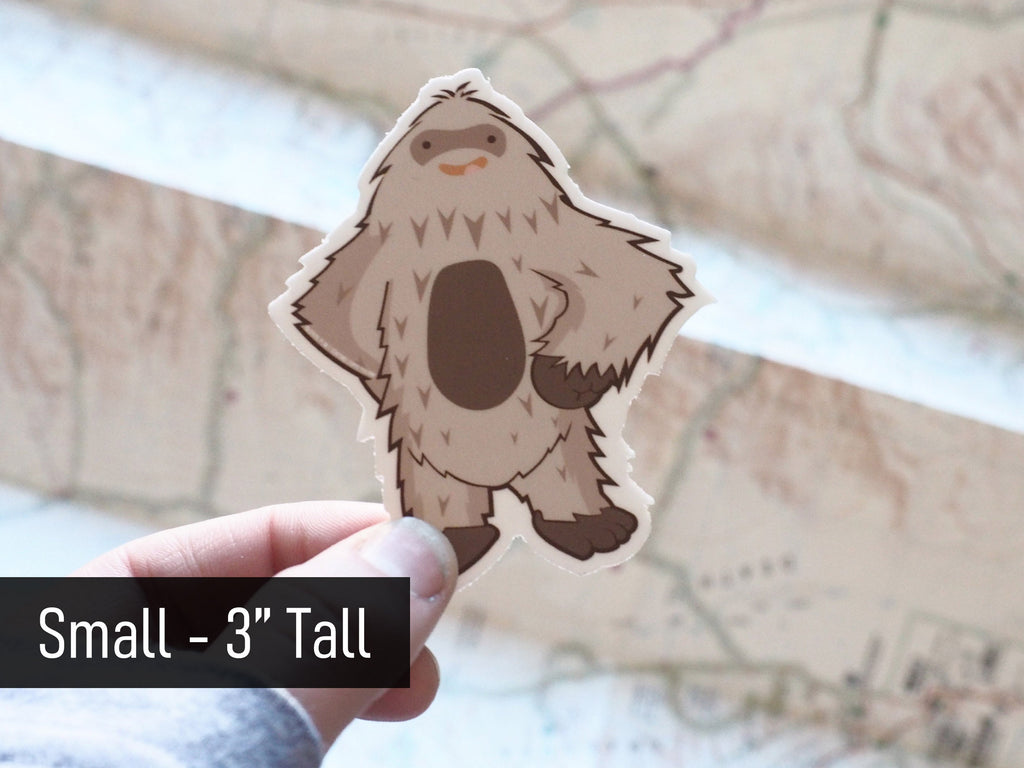 Confident Sasquatch Sticker