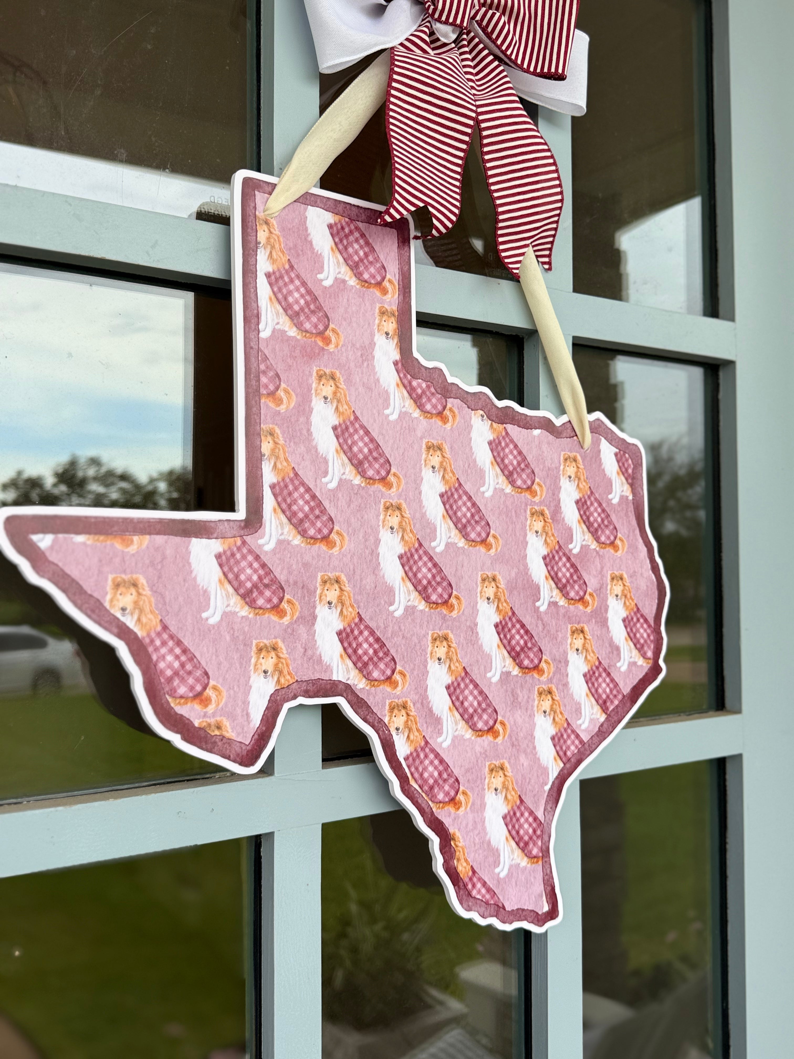 Her Majesty, Maroon Patterned Door Hanger