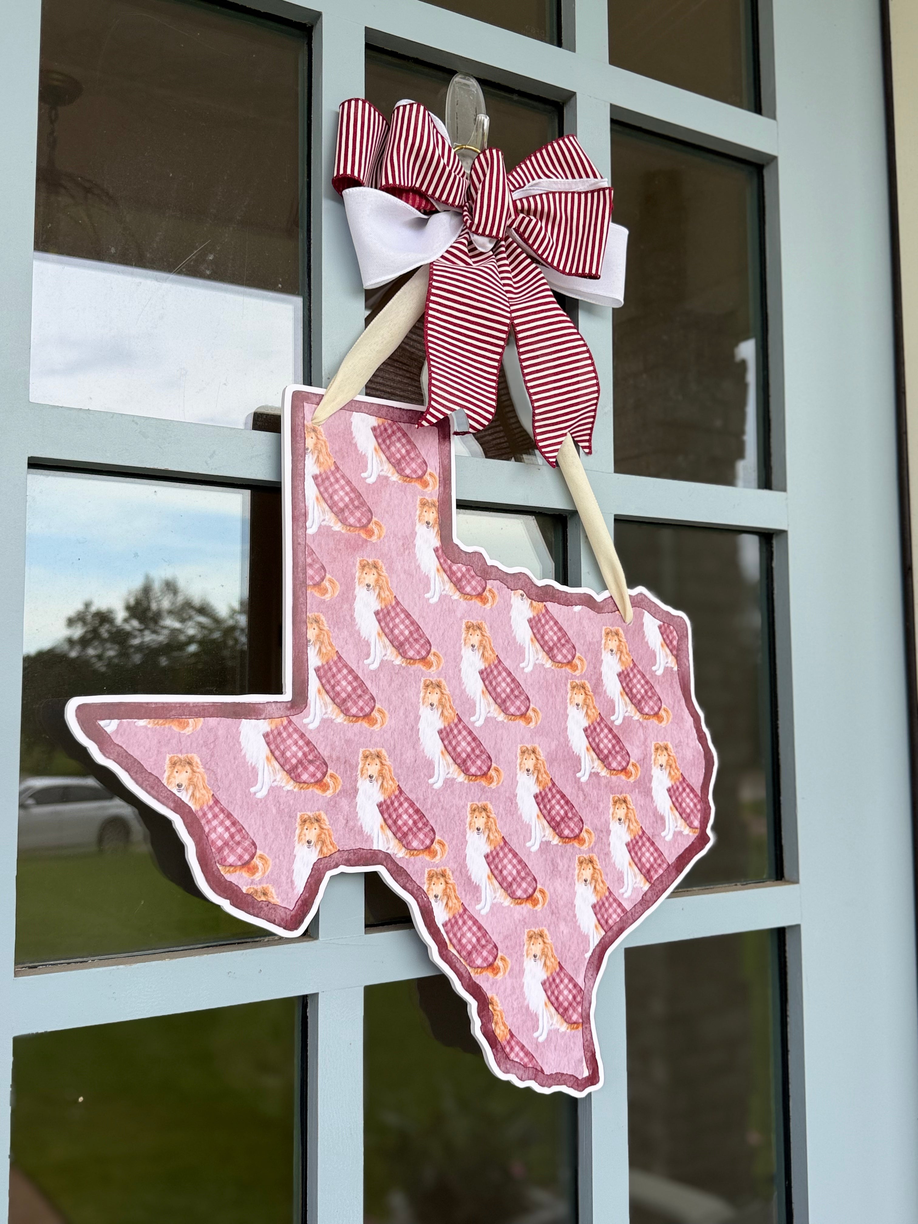 Her Majesty, Maroon Patterned Door Hanger