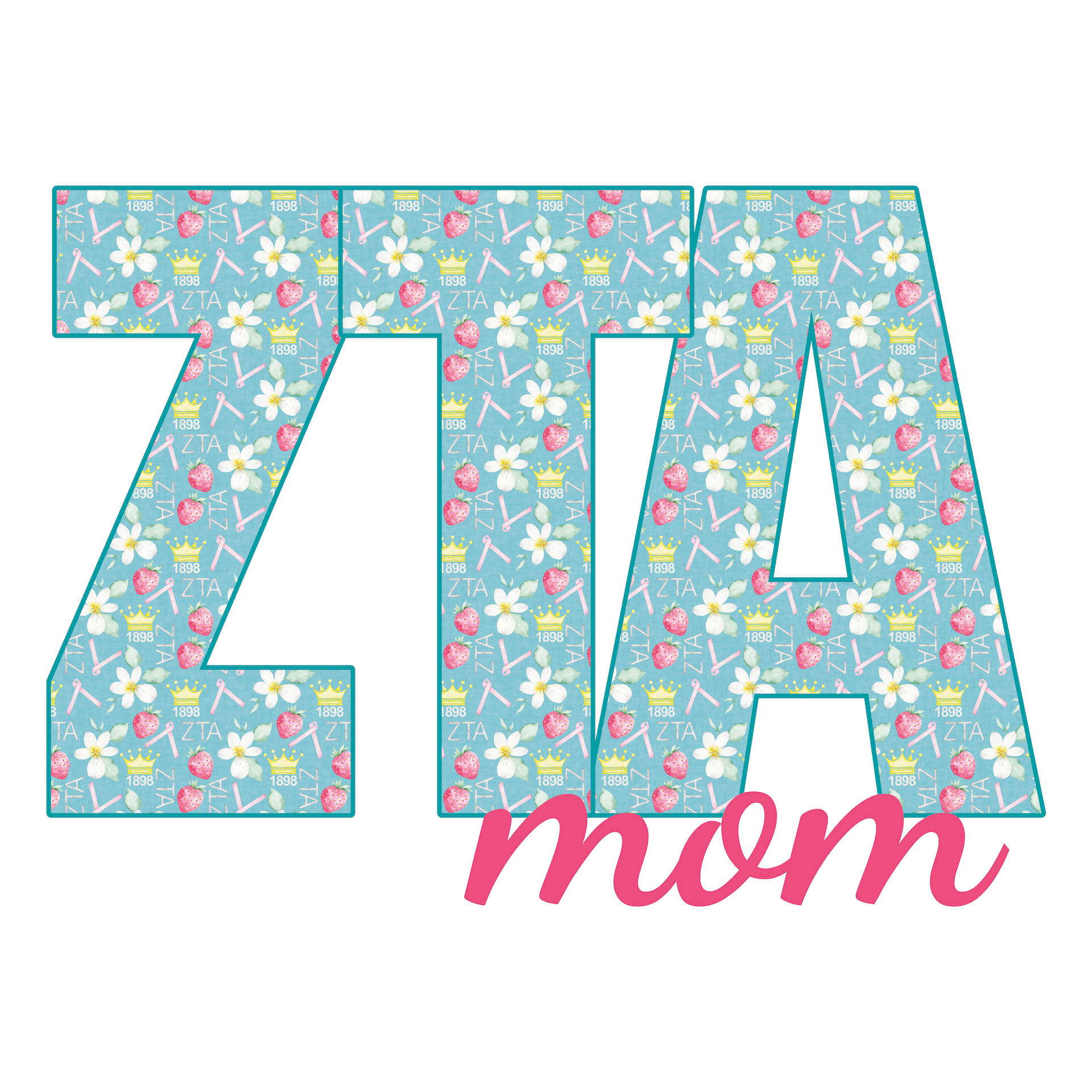 Zeta Tau Alpha Mom Garden Stake