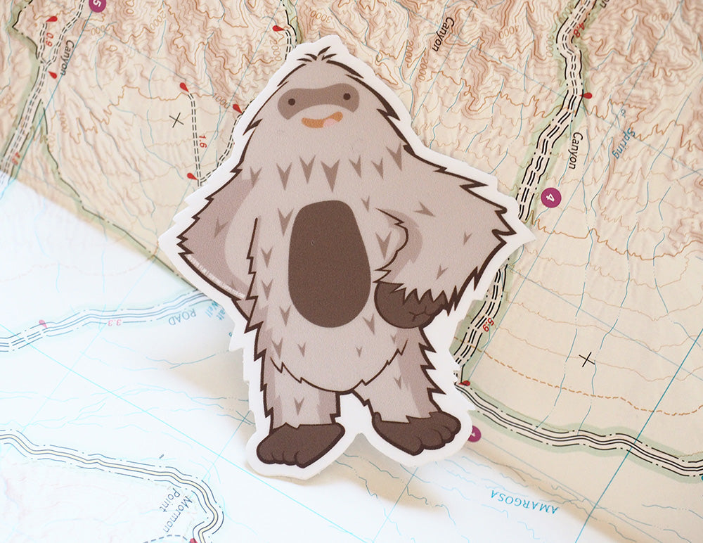 Confident Sasquatch Sticker