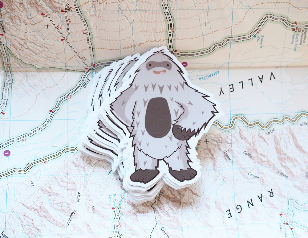 Confident Sasquatch Sticker